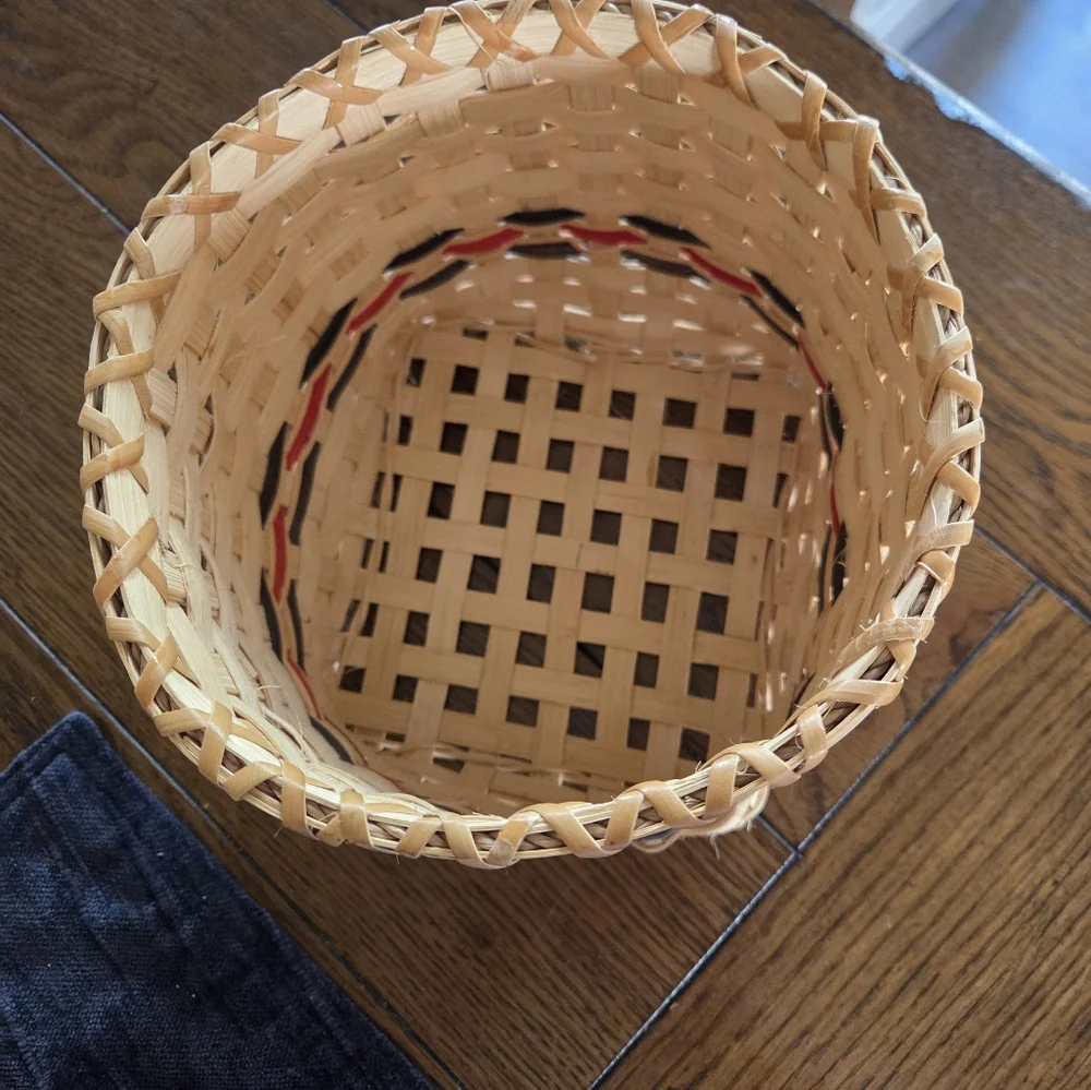 Very Nice Signed Woven Basket